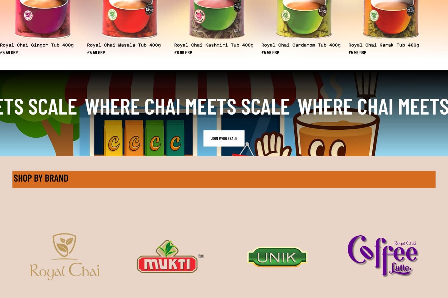 Chaimart website, screen 2
