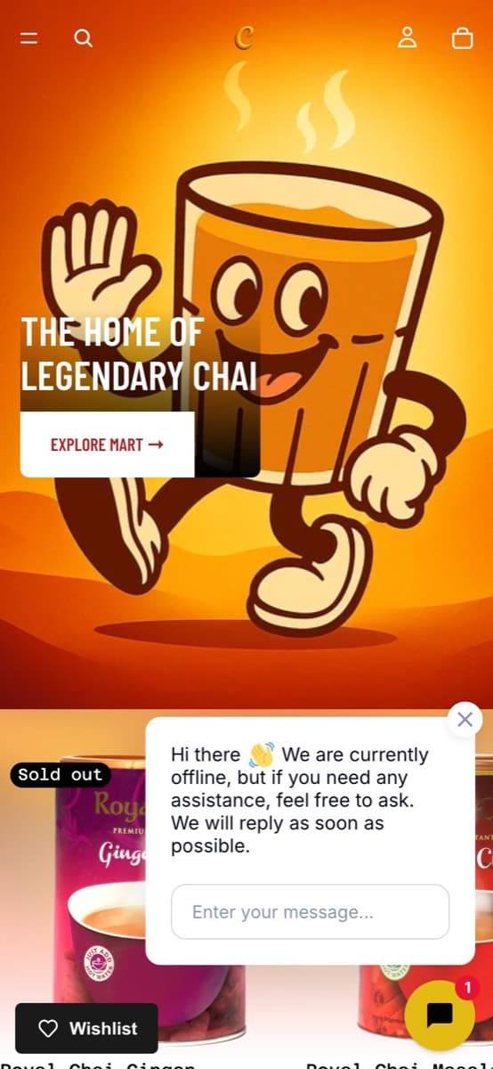 Chaimart on a phone