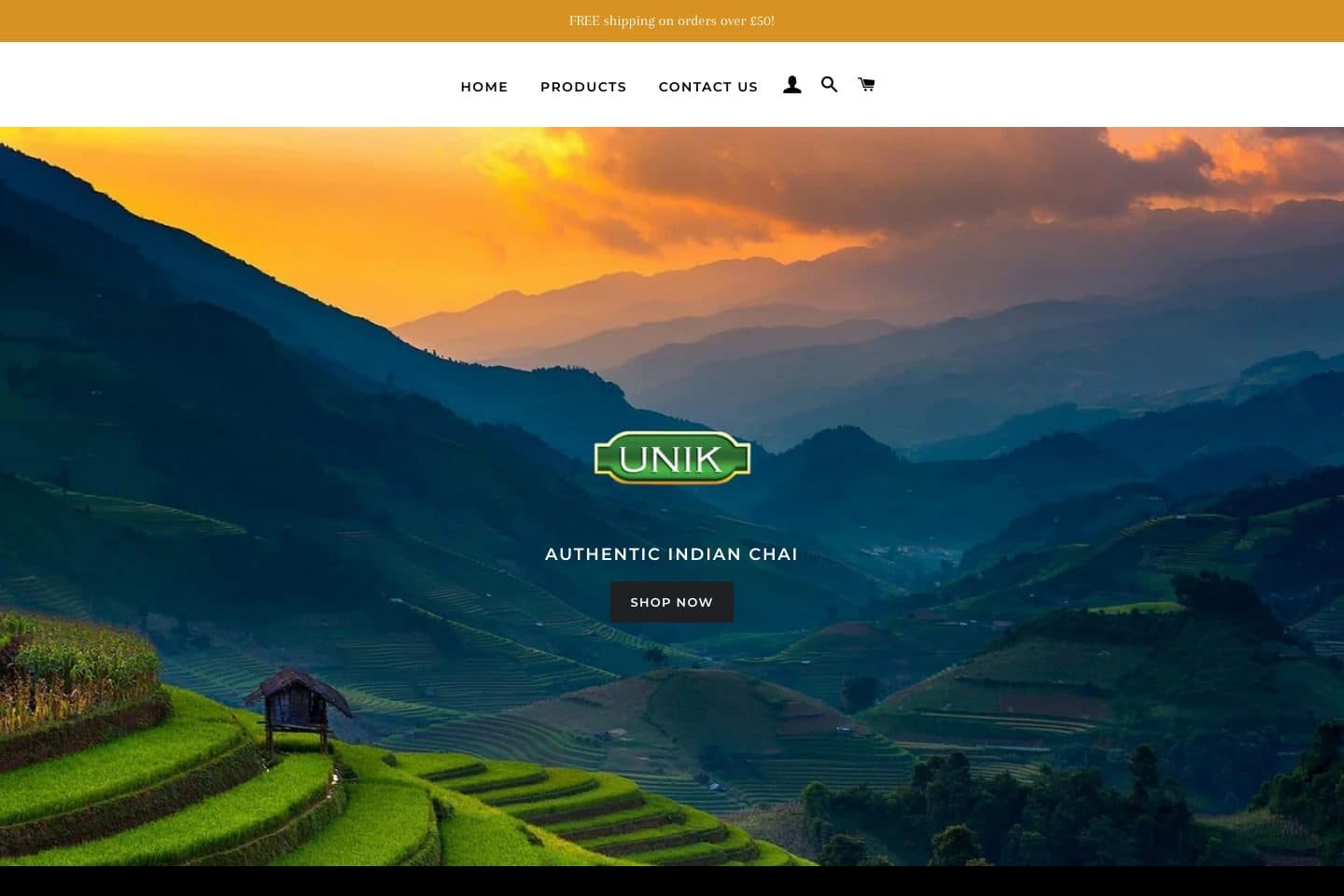 Unik Chai website